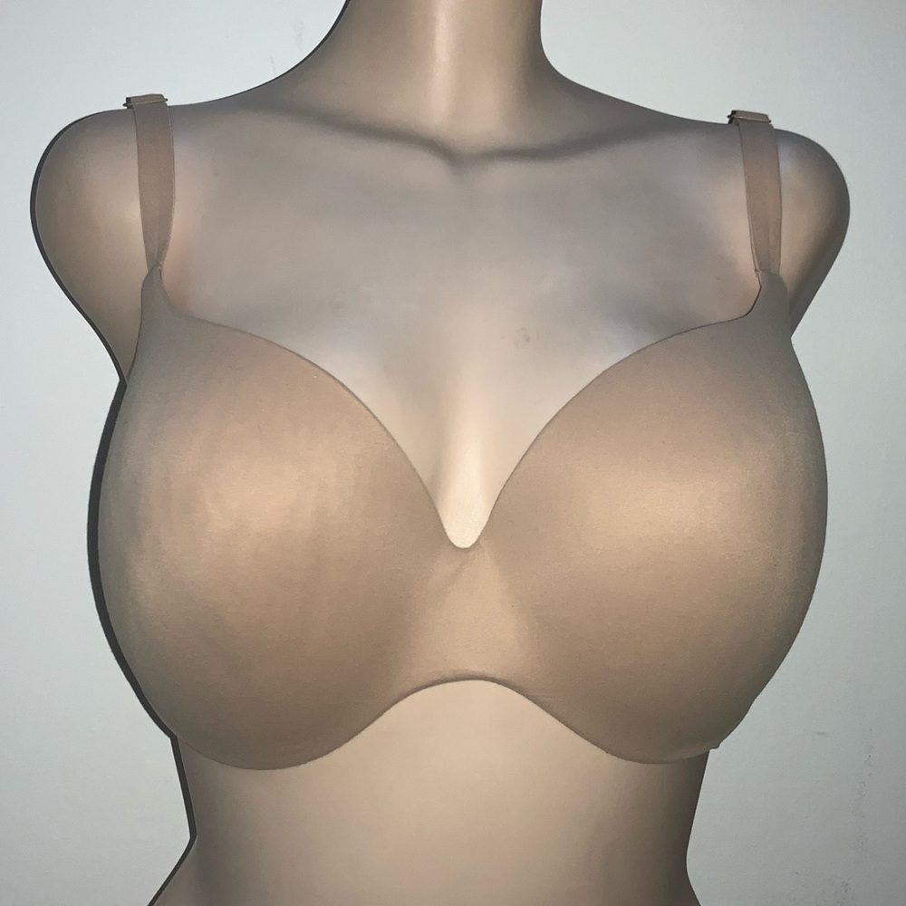 VICTORIAS SECRET Full Coverage Nude Tan Bra Racerback 34DDD - Picture 2 of 5